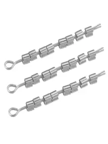 200pcs Stainless Steel Tube Crimp End Bead Clip Folding Stop Spacer Beads DIY Jewelry Accessories Positioning Tube - Silver - View 4