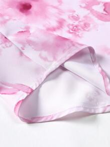 Manfinity RSRT Men Floral Print Shirt & Shorts , Beach , Tropical , Husband , Colorful , Holographic, Pink And White Men Shirt, Men Pink Floral Shirt, Men 2 Pieces Outfits Pink, Cozy Outfits - Pink - View 4