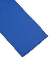 Claim Dot 宽松男式翻盖口袋侧抽绳腰工装裤 - 寶藍色 - 查看 5