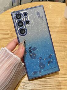 手工制作的水钻渐变玫瑰闪光电镀防震 TUP 手机壳兼容 Galaxy S25 Ultra/S24 Ultra/S24 FE/S23 FE/S22/S21/S20 FE/A05/A06/A14/A15/A16/A23/A25/A35/A54/A55，兼容 16 Pro Max/15/14/13/12/11/XS/XR/8/7/6、Redmi Note 9~13 Pro 系列 - 彩色 - 查看 2