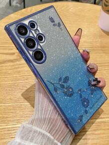 手工制作的水钻渐变玫瑰闪光电镀防震 TUP 手机壳兼容 Galaxy S25 Ultra/S24 Ultra/S24 FE/S23 FE/S22/S21/S20 FE/A05/A06/A14/A15/A16/A23/A25/A35/A54/A55，兼容 16 Pro Max/15/14/13/12/11/XS/XR/8/7/6、Redmi Note 9~13 Pro 系列 - 彩色 - 查看 7