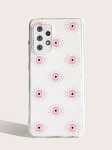 1pc Painting Eye Printed Phone Case, Compatible With iPhone/samsung - Multicolor - View 4