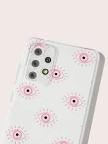 1pc Painting Eye Printed Phone Case, Compatible With iPhone/samsung - Multicolor - View 5