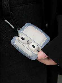 1pc Transparent Earphone Case Compatible With Wireless Earbuds, Comes With 1 Earphone Case Hanging Hook - Clear - View 6