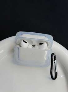 1pc Transparent Earphone Case Compatible With Wireless Earbuds, Comes With 1 Earphone Case Hanging Hook - Clear - View 7