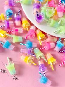 10 Cái/bộ Màu Sắc Ngẫu Nhiên Chai Dễ Thương Tự Làm Mặt Dây Chuyền Cho Nữ Trang Sức Làm - Nhiều màu - Xem 3