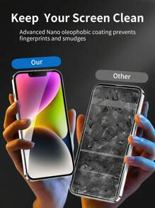 Habyby 3 In 1 Clear Anti-fall Phone Case & Lens Protector & Screen Protector - Khaki - View 6