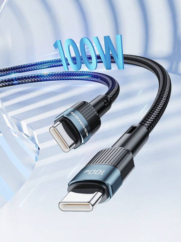 ESSAGER Essager PD 100W Type C to C Cable USB Type-C 5A Fast Charging ...