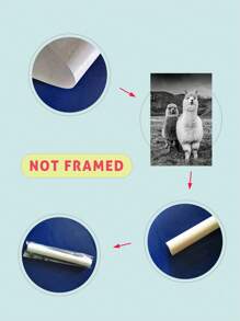 1入組水果圖案無框畫現代化纖無框畫家居裝飾 - 彩色 - 查看 4