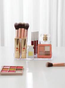 1pc PS Makeup Storage Box, Minimalist Clear Makeup Storage Box For Home - Clear - View 3