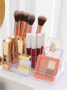 1pc PS Makeup Storage Box, Minimalist Clear Makeup Storage Box For Home - Clear - View 4