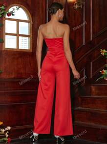 Missord Split Hem Tube Jumpsuit