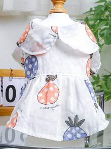 1pc Pineapple Print Pet Dress For Dog And Cat For Summer - Multicolor - View 5