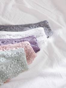 5入組花邊蕾絲內褲內衣