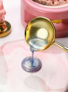 1pack Mixed Color Flower Shaped Wax Particles, Creative Sealing Wax For Retro Stamp Seal, Envelope, Invitation - Multicolor - View 5