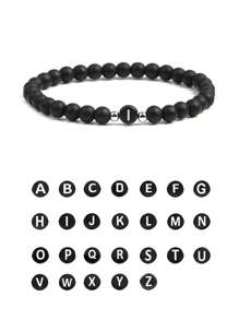 1pc Fashion Letter Graphic Beaded Bracelet For Women For Daily Decoration