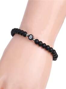 1pc Fashion Letter Graphic Beaded Bracelet For Women For Daily Decoration