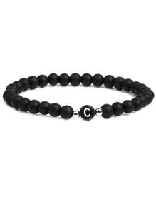 1pc Fashion Letter Graphic Beaded Bracelet For Women For Daily Decoration