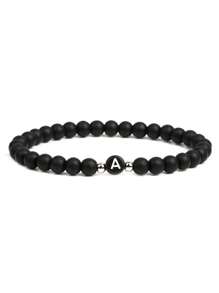 1pc Fashion Letter Graphic Beaded Bracelet For Women For Daily Decoration