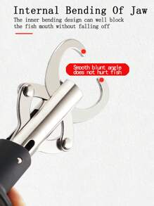 NIUTIANYANG Fish Control Clamp Device Stainless Steel Fishing Grip Holder Grabber Pliers With Weight Scale Ruler - Black - View 6