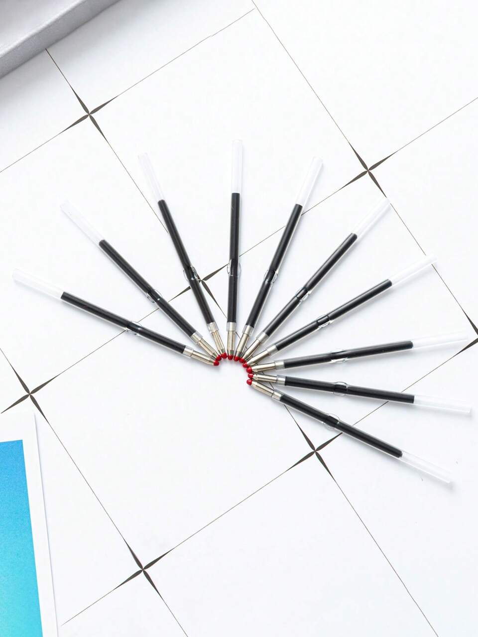 20pcs Solid Color Pen Refill, Simple Multi-purpose Pen Refill For Office, School