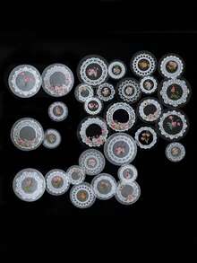 30pcs Floral Pattern Sticker - Multicolor - View 4