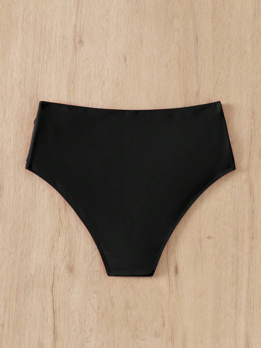 SHEIN Swim Summer Beach Ruched High Waisted Bikini Bottom for Sale