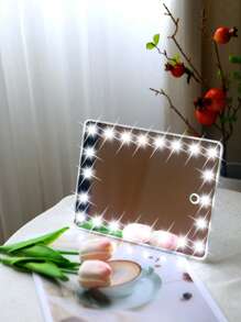 1 pieza Luz de espejo de maquillaje de plástico - Blanco - Ver 5