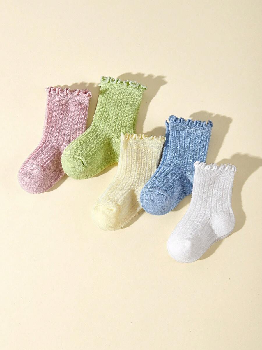 5雙兒童混色襪子適用於日常 - 彩色 - 查看 1