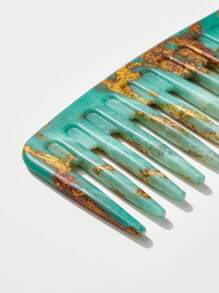 1pc Marble Pattern Wide Tooth Comb Hair Brush,Hair Brush,Comb,Hair Tools,Hair Products And Accessories For Barber Salon Beauty Travel Essentials,Back To School,Travel Holiday Essentials,Hair Accessories For Women,Brush,Hair Brushes,Edge Brush,Brush Hair,Hair Comb,Comb Hair,Detangling Brush,Ball Brush,Mini Hair Brush,Hair Brush Set,Wooden Comb,Hair Brush,Hairbrush,Hair Combs,Barber,Hair Tools,Hair Products,Hair Accessories,Slick Back Brush,Hair Care,Hair Comb,Barber Accessories,Comb Hair,Curly Hair Brush,Travel,Hair Stuff,Detangling Brush,Ball Brush,Mini Hair Brush,Hair Accessories,Curly Hair Products,Hairdressing Equipment,Accessories,Christmas,Barber Accessories,Hair Accessories,Hairdressing,Wooden Comb,Travel Essentials,Travel Essential,Hairstyle,Hairdressing - Multicolor - View 4