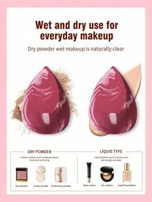 2pcs Makeup Sponge - Multicolor - View 4