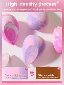 8pcs Makeup Sponge,Makeup,Cheap,Room Decor,Vanity,Travel,Bedroom,Makeup Accessories,Puff,Makeup Blender,Powder Puff,Makeup Sponge,Cheap,Stocking Stuffers,Makeup,Makeup Tools,Cheap Stuff,Gifts,Gifts For Women,Christmas Gifts - Multicolor - View 6