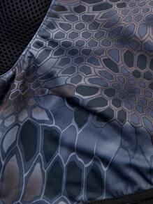 幾何樣式防曬巴拉克拉法帽 - 藏蓝色 - 查看 3