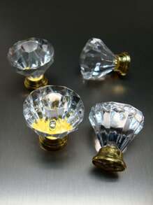 4入組透明抽屜旋鈕 - 無色 - 查看 4