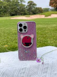 金屬亮絲手機外殼 - 粉色 - 查看 3