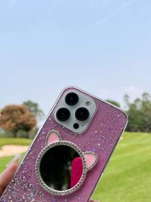 金屬亮絲手機外殼 - 粉色 - 查看 4