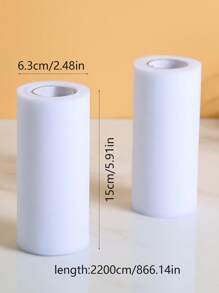 1 pieza Rollo de tul blanco para tutú DIY para bodas, fiestas, faldas de mesa y decoración, Navidad - Blanco - Ver 2