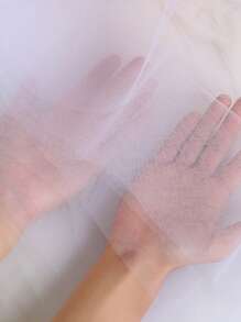 1 pieza Rollo de tul blanco para tutú DIY para bodas, fiestas, faldas de mesa y decoración, Navidad - Blanco - Ver 5