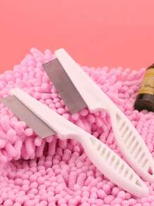 1入組不銹鋼寵物毛梳用於狗和貓美容 - 白色 - 查看 5