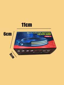 1pc Portable Motion Sensor Headlamp, Simple Silicone Head Light For Outdoor - White - View 3