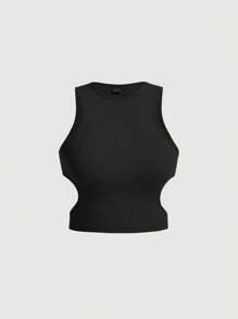 SHEIN MOD Cut Out Waist Tank Top