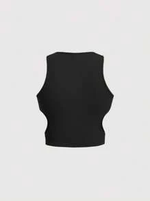 SHEIN MOD Cut Out Waist Tank Top