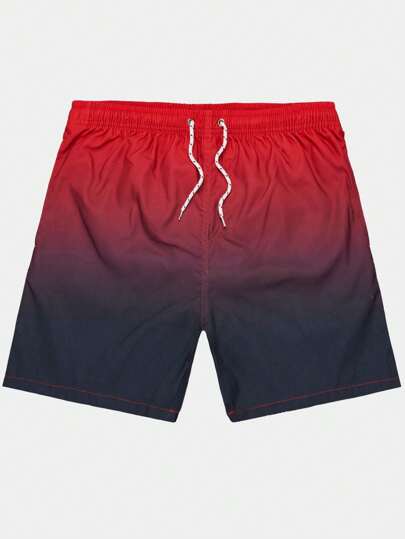 Street Life Männer Shorts mit Farbverlauf, Tunnelzug,