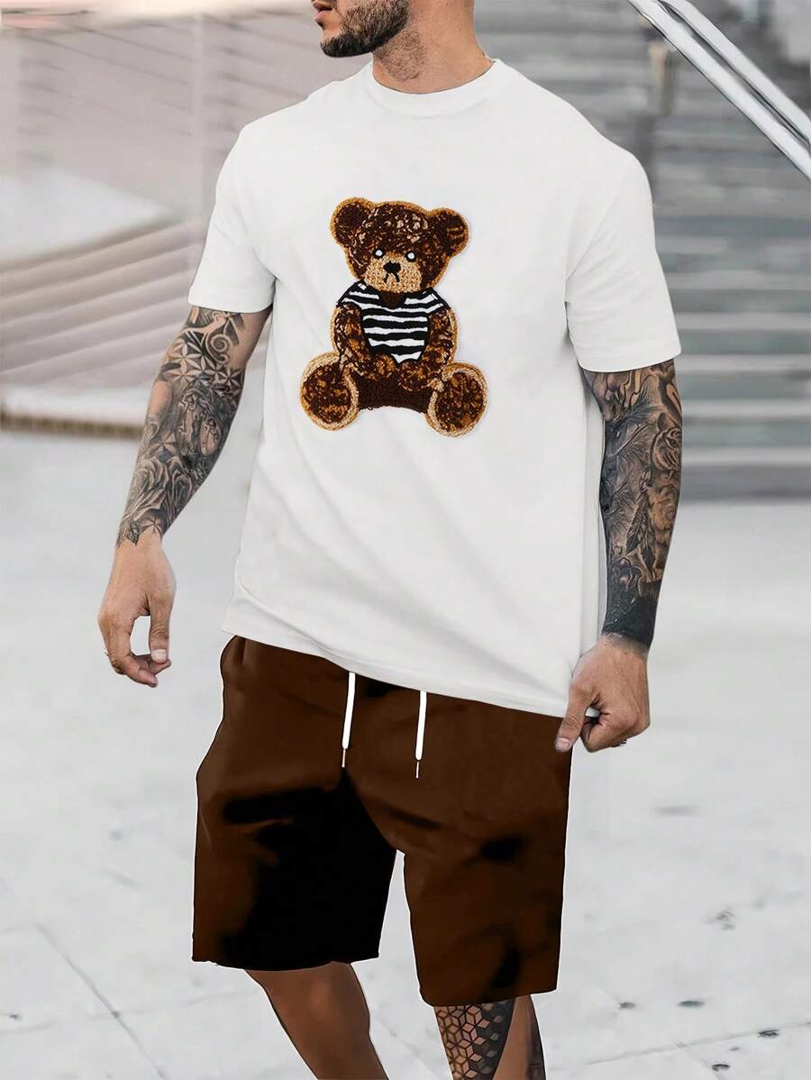 Manfinity Homme Bộ hai mảnh Nam Dây kéo Túi Hoạt hình Giải trí - Nhiều màu - Xem 1