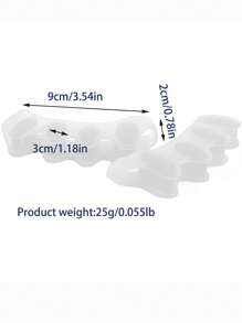 Dụng cụ tách ngón chân silicon 2 chiếc - trắng - Xem 5