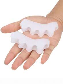 Dụng cụ tách ngón chân silicon 2 chiếc - trắng - Xem 7