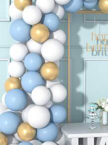 111pcs/set Plastic Balloon, Modern Mixed Color Decorative Balloon Garland For Home Decor, Party