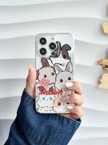 Vỏ điện thoại họa tiết thỏ hoạt hình - Nhiều màu - Xem 1