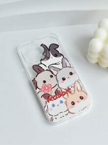 Vỏ điện thoại họa tiết thỏ hoạt hình - Nhiều màu - Xem 2