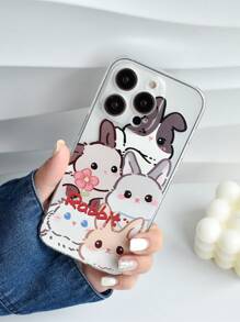 Vỏ điện thoại họa tiết thỏ hoạt hình - Nhiều màu - Xem 6